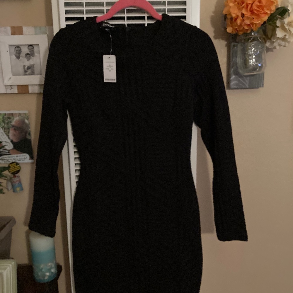 Bebe body con dress - black